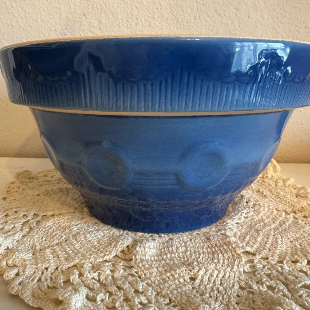 Vintage Blue Stoneware Bowl Set - Picture 10 of 16